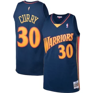 Stephen Curry Golden State Warriors 2009/10 Big & Tall Splendide Hardwood Classics Swingman Jersey Navy