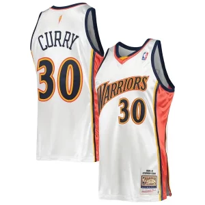 Stephen Curry Golden State Warriors 2009/10 Commémoratif Hardwood Classics Authentic Jersey White