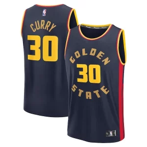 Stephen Curry Golden State Warriors 2024/25 Fast Break Player Jersey City Edition Luxueux Navy