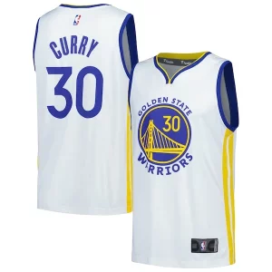 Stephen Curry Haut de gamme Golden State Warriors Fast Break Replica Player Jersey Association Edition White
