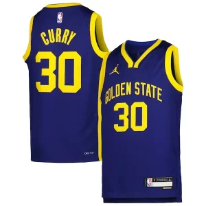 Stephen Curry Golden State Warriors Jordan Brand Haut de gamme Youth Swingman Jersey Statement Edition Blue