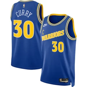 Stephen Curry Élégant Golden State Warriors Nike Swingman Jersey Classic Edition Blue