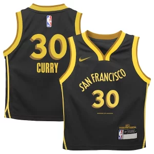 Stephen Curry Golden State Warriors Nike Toddler Swingman Replica Jersey City Edition Sophistiqué Black