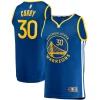Stephen Curry Personalisable Golden State Warriors Fast Break Replica Jersey Icon Edition Royal