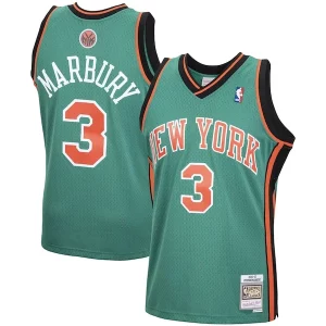 Stephon Marbury New York Knicks 2001/02 Hardwood Haut de gamme Classics Swingman Jersey Green