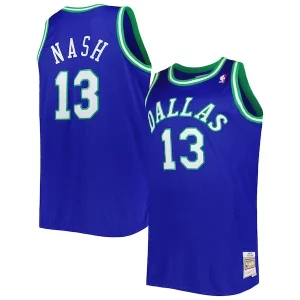 Steve Nash Dallas Mavericks Big & Tall Hardwood Classics 1998/99 Swingman Jersey Blue Sophistiqué