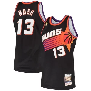 Steve Nash Phoenix Suns Moderne 1996/97 Hardwood Classics Authentic Jersey Black