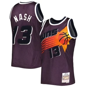 Steve Nash Phoenix Suns 1996/97 Hardwood Classics Off Luxueux Court Swingman Jersey Purple