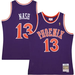 Steve Nash Vibrant Phoenix Suns 2001/02 Hardwood Classics Swingman Jersey Purple/White