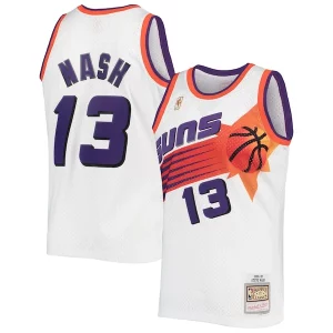 Steve Nash Superbe Phoenix Suns 2001/02 Hardwood Classics Swingman Jersey White/Purple