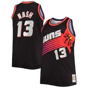 Steve Nash Phoenix Suns Big & Tall Admirable 1996/97 NBA 75th Anniversary Diamond Swingman Jersey Black