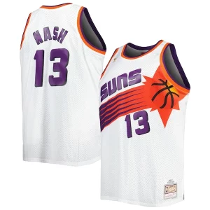 Steve Nash Phoenix Luxueux Suns Big & Tall Hardwood Classics 1996/97 Swingman Jersey White/Black