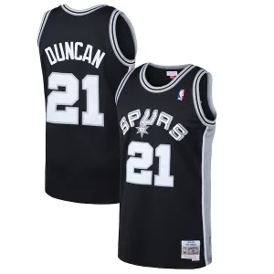 Tim Duncan San Antonio Spurs Captivant 1998/99 Hardwood Classics Swingman Jersey Black