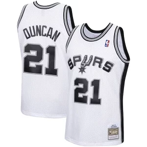 Tim Duncan San Antonio Spurs 1998/99 Commémoratif Hardwood Classics Swingman Jersey White