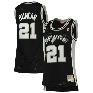 Tim Duncan San Antonio Spurs Women's Premium 1998/99 Hardwood Classics Swingman Jersey Black