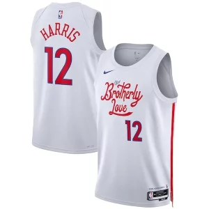 Tobias Harris Philadelphia 76ers Nike Élégant Unisex 2022/23 Swingman Jersey City Edition White