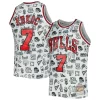 Toni Kukoc Chicago Bulls Luxueux 1997/98 Hardwood Classics Doodle Swingman Jersey White