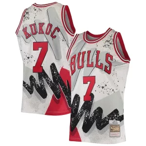 Toni Kukoc Chicago Bulls Commémoratif Hardwood Classics 1995/96 Hyper Hoops Swingman Jersey White