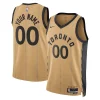 Toronto Raptors Nike Unisex 2023/24 Collectible Custom Swingman Jersey Gold City Edition