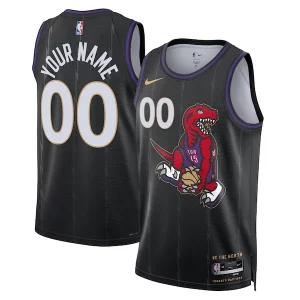 Toronto Raptors Nike Refiné Unisex 2024/25 Custom Swingman Jersey City Edition Black