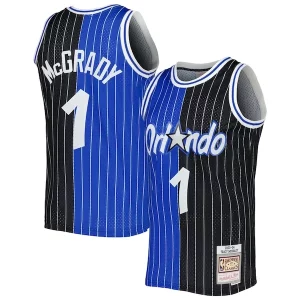 Tracy McGrady Orlando Magic Hardwood Classics 2003/04 Split Swingman Jersey Superbe Blue/Black