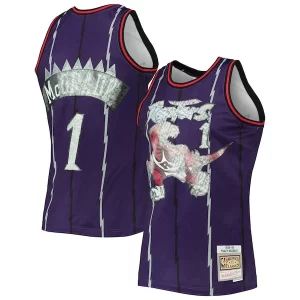 Tracy McGrady Toronto Raptors 1998/99 Hardwood Classics NBA 75th Anniversary Diamond Gracieux Swingman Jersey Purple