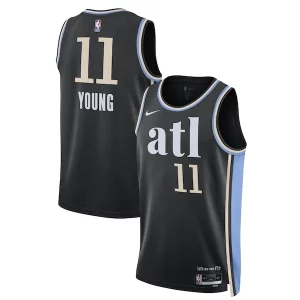 Trae Young Atlanta Hawks Nike Unisex 2023/24 Swingman Jersey Dashing Black City Edition