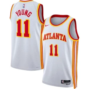 Trae Young Atlanta Hawks Nike Unisex Swingman Jersey Bold Association Edition White/Red