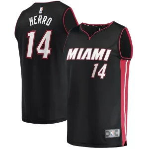 Tyler Herro Miami Admirable Heat Fast Break Replica Jersey Icon Edition Black