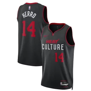 Tyler Herro Miami Collectible Heat Nike Unisex 2023/24 Swingman Jersey Black City Edition