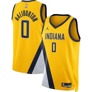 Tyrese Haliburton Uniques Indiana Pacers Jordan Brand Unisex Swingman Jersey Statement Edition Gold