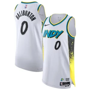 Tyrese Haliburton Indiana Pacers Nike 2024/25 Authentic Distingué Player Jersey City Edition White