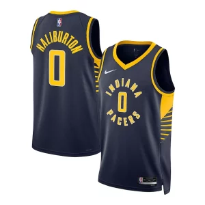 Tyrese Haliburton Indiana Pacers Nike Unisex Swingman Jersey Association Edition Splendide Navy