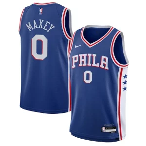 Tyrese Maxey Philadelphia 76ers Nike Youth Incontournable Swingman Jersey Icon Edition Royal