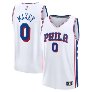 Tyrese Maxey Philadelphia 76ers Youth Fast Break Replica Charming Player Jersey Association Edition White
