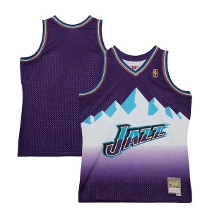 Utah Notable Jazz 1996 97 Hardwood Classics Swingman Jersey Purple