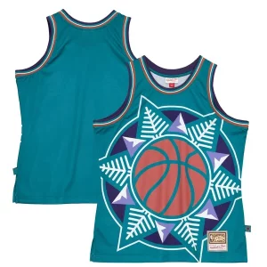 Utah Jazz Hardwood Classics Blown Out Fashion Jersey Turquoise Charming