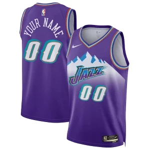 Utah Jazz Nike Unisex 2022/23 Custom Swingman Jersey Classic Edition Gracieux Purple