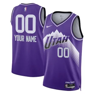 Utah Jazz Nike Unisex 2023/24 Custom Swingman Jersey Incontournable Purple City Edition