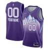 Utah Jazz Nike Unisex Élégant 2024/25 Custom Swingman Jersey City Edition Purple
