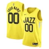 Utah Jazz Nike Unisex Swingman Custom Splendide Jersey Gold Icon Edition