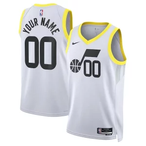 Utah Jazz Nike Unisex Swingman Custom Jersey White Association Edition Uniques