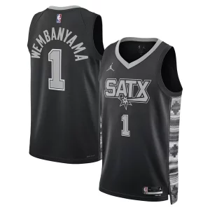 Victor Wembanyama San Antonio Spurs Jordan Brand Unisex Swingman Jersey Classique Statement Edition Black