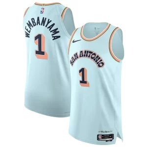Victor Wembanyama San Antonio Spurs Nike 2024/25 Authentic Player Jersey City Charming Edition Light Blue
