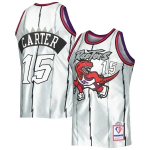 Vince Carter Toronto Raptors 1998/99 Hardwood Classics 75th Authentique Anniversary Swingman Jersey Platinum