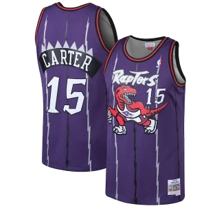 Vince Carter Toronto Raptors 1998/99 Hardwood Classics Swingman Jersey Purple/White Luxueux
