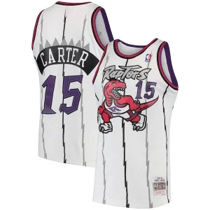 Vince Carter Toronto Raptors 1998/99 Hardwood Classics Swingman Jersey White/Purple Confortable