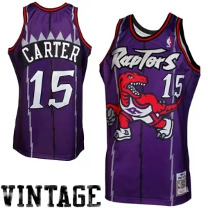 Vince Carter Toronto Exclusif Raptors 1998/99 Throwback Authentic Jersey Purple