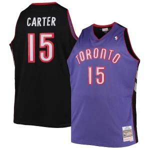 Vince Carter Toronto Raptors Big & Tall 1999/00 Hardwood Classics Swingman Jersey Purple/White Éclatant