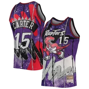 Vince Carter Toronto Incontournable Raptors Hardwood Classics 1998/99 Hyper Hoops Swingman Jersey Purple